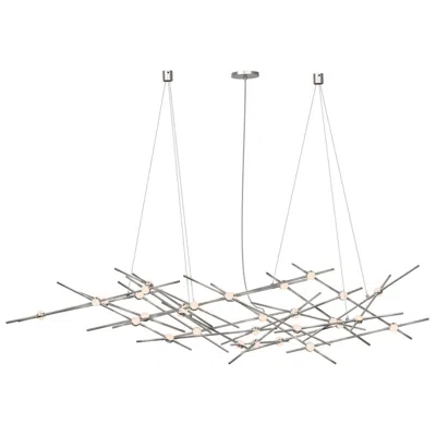 Sonneman Constellation Ursa Minor Chandelier - Satin Nickel - White Lens