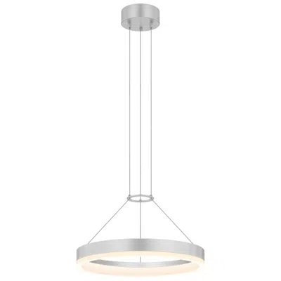 Sonneman Corona 16"wide Led Ring Pendant Bright Satin Aluminum 3000k 240"