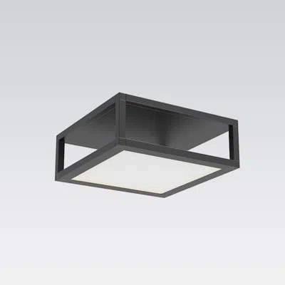 Sonneman Cubix 1 - Light Unique Square Led Flush Mount In Satin Black