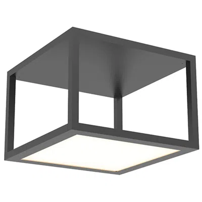 Sonneman Cubix 12.5" Wide 1.light Satin Black Medium Led Surface Mount