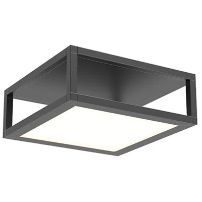 Sonneman Cubix 12.5" Wide 1.light Satin Black Short Led Surface Mount