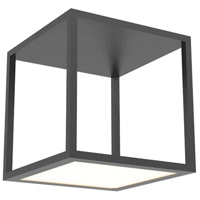 Sonneman Cubix 12.5" Wide 1.light Satin Black Tall Led Surface Mount