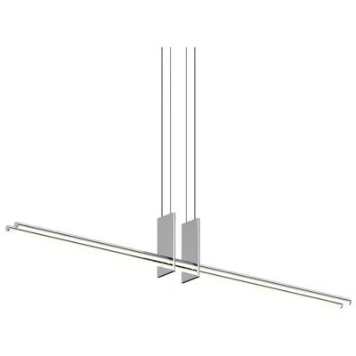 Sonneman Fino Duo 59.25 " Wide   Polished Chrome Pendant