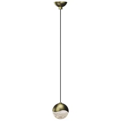 Sonneman Grapes 2.5" Wide Large Brass Dome Canopy Led Pendant