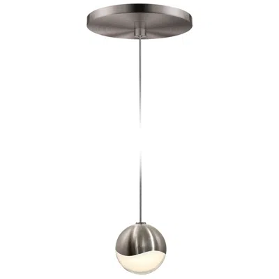 Sonneman Grapes 2.5" Wide Satin Nickel Small Round Led Pendant