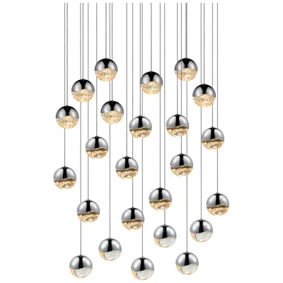Sonneman Grapes 26.25" Wide 24-light Polished Chrome Led Pendant
