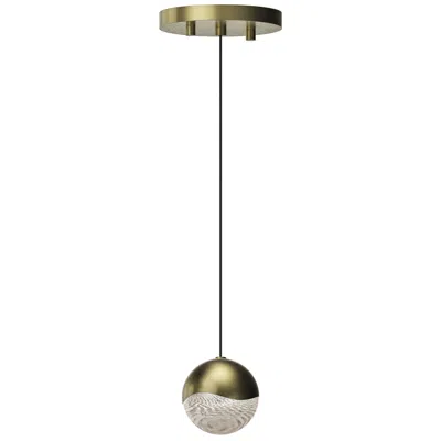 Sonneman Grapes 3.25" Wide Medium Brass Round Canopy Led Pendant