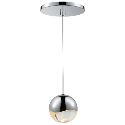 Sonneman Grapes 3.25" Wide Polished Chrome Medium Round Led Pendant