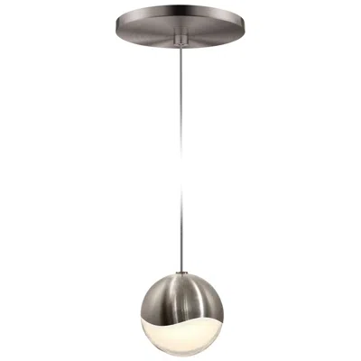 Sonneman Grapes 3.25" Wide Satin Nickel Medium Led Pendant With Round Canopy