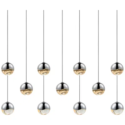 Sonneman Grapes 36.25" Wide 11.light Polished Chrome Small Led Pendant