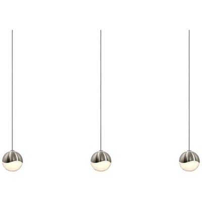Sonneman Grapes 36.5" Wide 3.light Satin Nickel Small Led Pendant