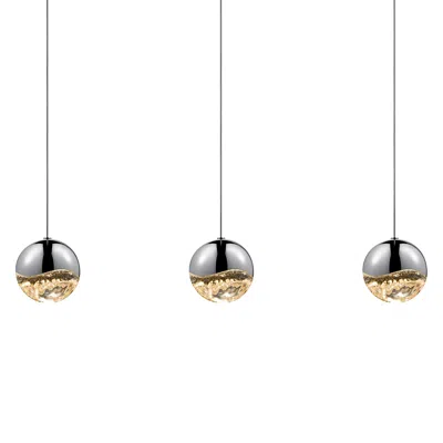 Sonneman Grapes 37 3/4" Wide Polished Chrome Led Multi-light Pendant