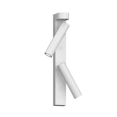 Sonneman Haim Aimable Double Wall Lamp W/uplight In Textured White
