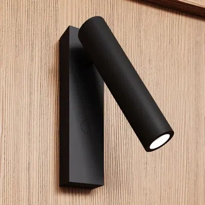 Sonneman Haim Aluminum Metal Led Spotlight Sconce In Textured Black