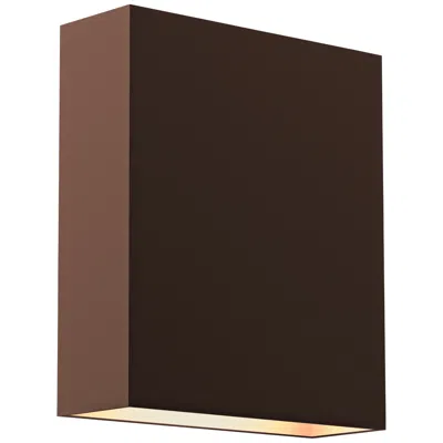 Sonneman Inside Out Flat Box 7" High Bronze Led Outdoor Wall Light