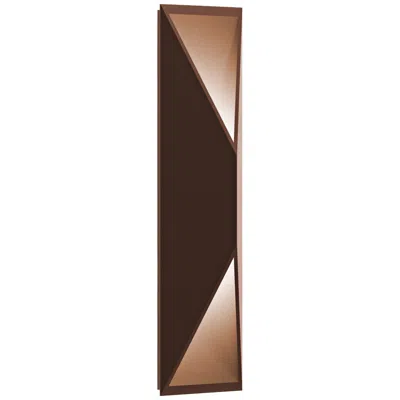 Sonneman Inside Out Prisma 18" High Bronze Led Outdoor Wall Light