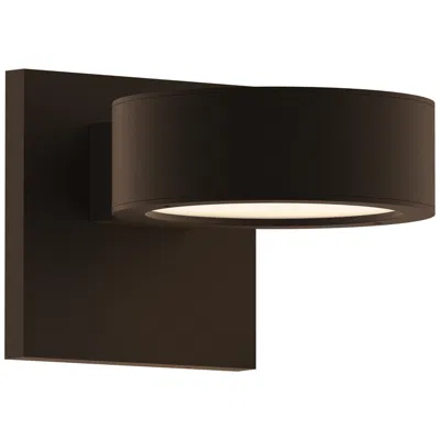 Sonneman Inside Out Reals 1.5" High Textured Bronze Up & Down Led Wall Scon