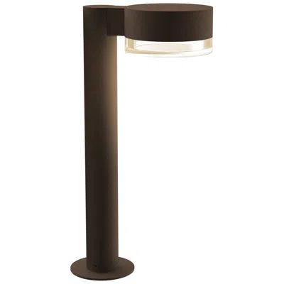 Sonneman Inside Out Reals 16" Led Bollard - Tb - Plate Cap And Clear Cylinder