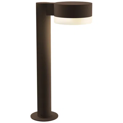 Sonneman Inside Out Reals 16" Led Bollard - Tb - Plate Cap And White Cylinder