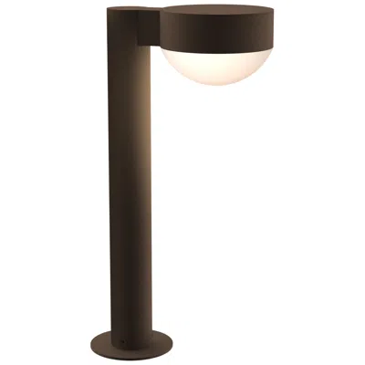 Sonneman Inside Out Reals 16" Led Bollard - Textured Bronze - Plate Cap And Dom