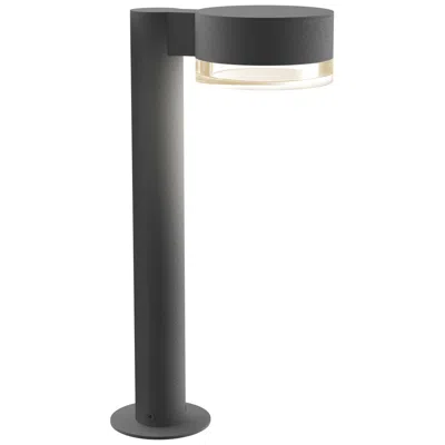 Sonneman Inside Out Reals 16" Led Bollard - Tg - Plate Cap And Clear Cylinder
