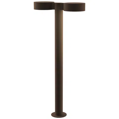 Sonneman Inside Out Reals 28" Led Double Bollard - Tb - Plate Caps And Plate