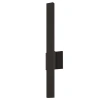 Sonneman Inside-out Led Dimmable Flush Mounted Sconce In Textured Bronze