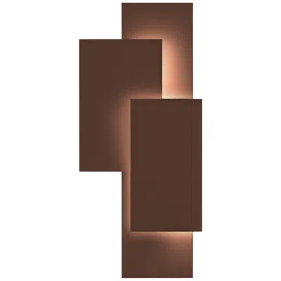 Sonneman Inside-out Offset Panels 20 3/4" High Bronze Led Wall Light