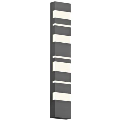 Sonneman Jazz Notes 36" High Textured Gray Led Outdoor Wall Light
