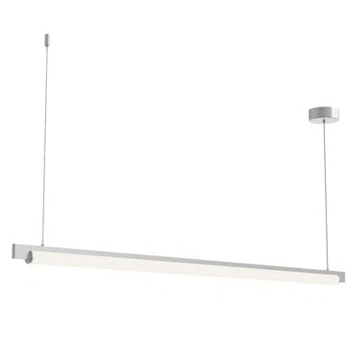 Sonneman Keel™ 1 - Light Unique / Statement Linear Led Pendant In Bright Satin Aluminum