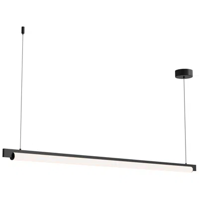 Sonneman Keel 60" Wide Satin Black Led Linear Pendant