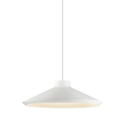 Sonneman Koma 1 - Light Satin White Cone Pendant