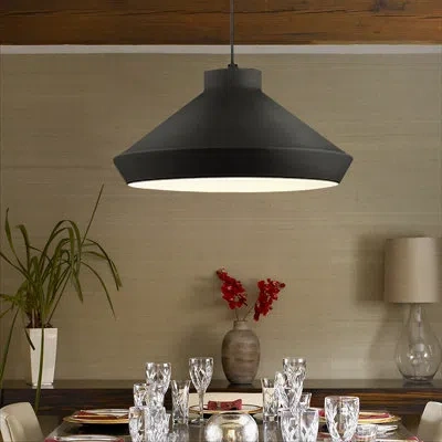 Sonneman Koma Meiji Pendant - E26 Base In Satin Black