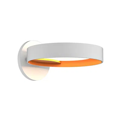 Sonneman Light Guide Ring 1 1/2"h White And Apricot Led Wall Sconce
