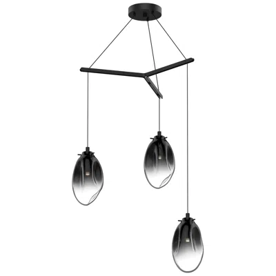 Sonneman Liquid 27" Wide 3-light Satin Black Pendant
