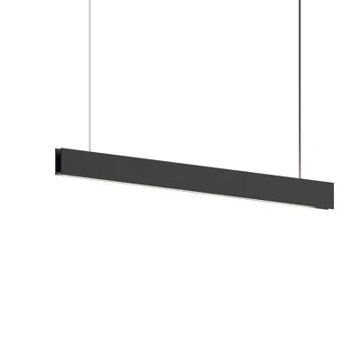 Sonneman Lithe 2-sided Pendant In Textured Black