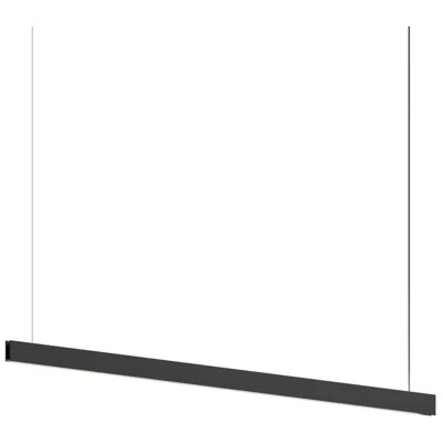 Sonneman Lithe 72 " Wide 2-sided  Textured Black Pendant