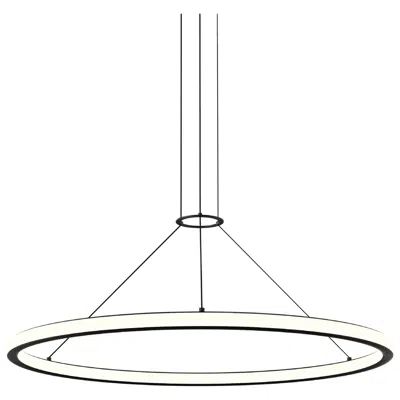 Sonneman Luna 36" Round Led Pendant W/ 20' Cord (3500k) - Satin Black