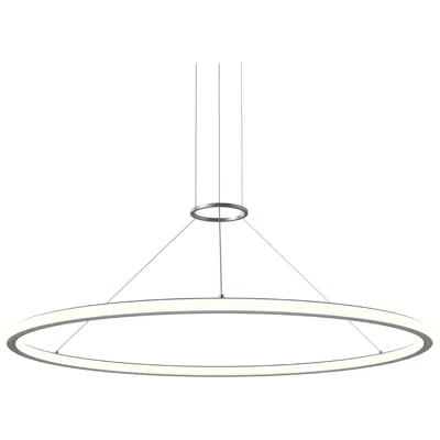 Sonneman Luna 48" Round Led Pendant W/ 20' Cord (2700k) - Satin Aluminum