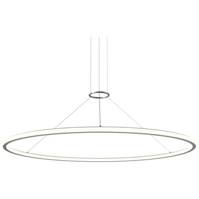 Sonneman Luna 60" Round Led Pendant W/ 20' Cord (2700k) - Satin Aluminum