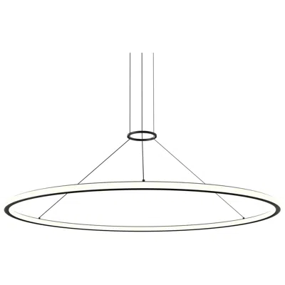 Sonneman Luna 60" Round Led Pendant W/ 20' Cord (2700k) - Satin Black