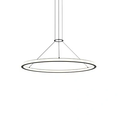 Sonneman Luna Round Led Pendant In Satin Black