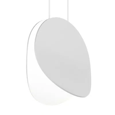 Sonneman Malibu Discs Led Pendant With 240" Cable In Satin White