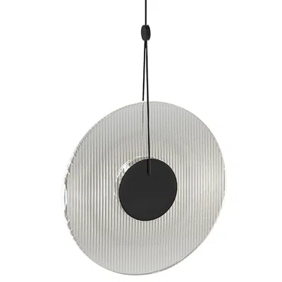 Sonneman Meclisse 9"w Satin Black With Clear Glass Led Mini Pendant