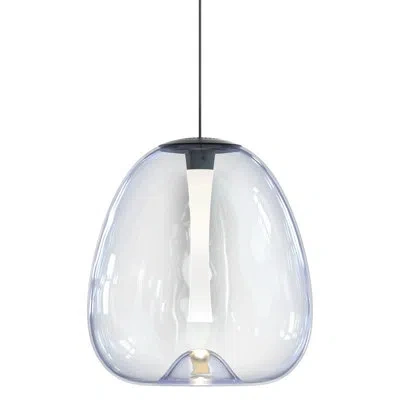 Sonneman Mela 1 - Light Single Geometric Led Pendant In Satin Black