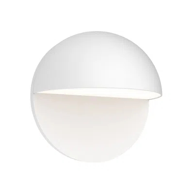Sonneman Mezza Cupola™ 8" High White Led Outdoor Wall Light