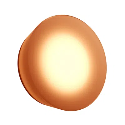 Sonneman Mist Round 6.5 " High   Amber Wall Sconce/surface Mount