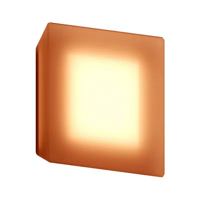 Sonneman Mist Square 6.5 " High   Amber Wall Sconce
