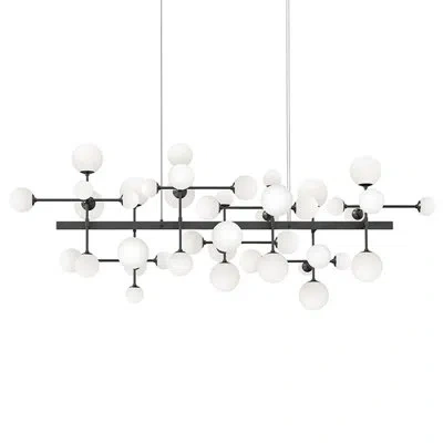 Sonneman Nebula - Bar Led Chandelier In Satin Black