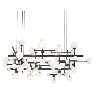 Sonneman Nebula Large Square Led Pendant - Satin Black